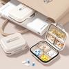 7-Day Pill Organizer - Portable Travel Pill Box with Daily Compartments for Medication/Vitamins