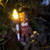 Solar Powered Garden  Figurine Outdoor Lifelike Maya People LED Light Totem Ornament