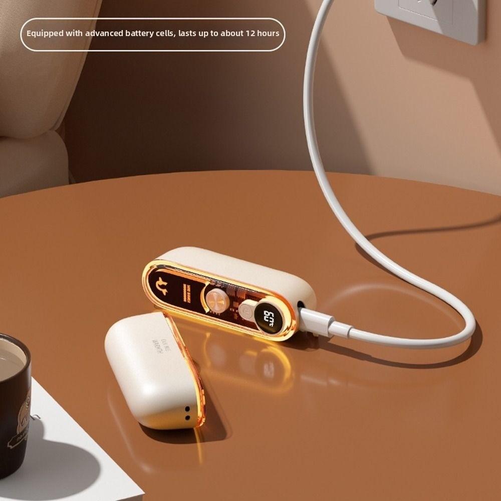 Magnetic Hand Warmer Colorful Light Pocket Warm Hand Treasure Compact Electric Handwarmer  Camping