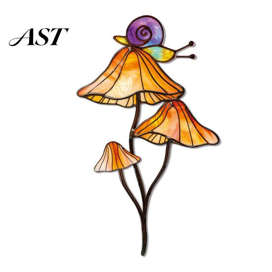 Decorative Planter Insert Colorful Stake, Double-Sided, Flower Pot Decor Metal Plant Inserts Insect Animal Stake for Pots Bed Decoration Balcony
