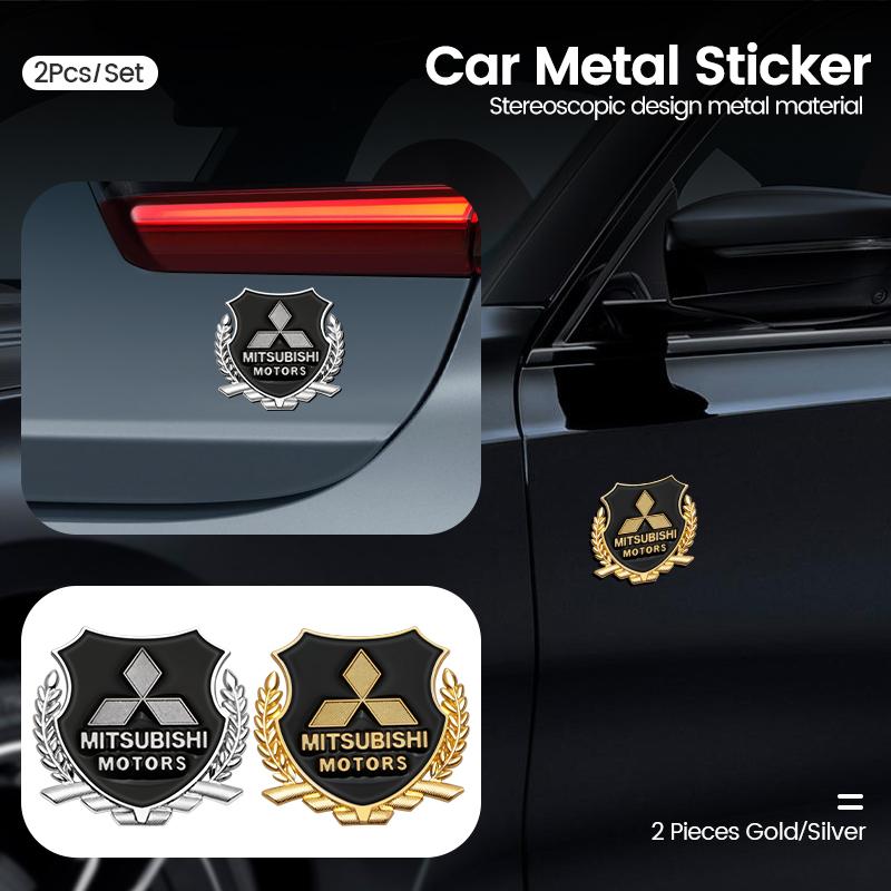 Для Mitsubishi Asx Lancer Pajero L200 Attrage Новое Автомобильное Боковое Украшение-Эмблема 3D Металлическая Наклейка на Автомобиль Пшеничный Колос Мотоциклетная Наклейка