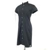 Ralph Lauren Платье-рубашка с коротким рукавом на пуговицах спереди женское S черное миди(ИСПОЛЬЗОВАЛ)
