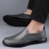 Мужские дышащие кожаные туфли серого цвета из мягкой кожи с мягкой подошвой, удобные для джентльменов, для мужчин, для деловой и официальной одежды, повседневная обувь
