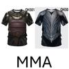 Muay Thai T-Shirt Kick Boxing Body Amour Vest 3D Print Vintage Quick Dry Men Women Unisex Short Sleeve Round Neck MMA Mix Martial Art