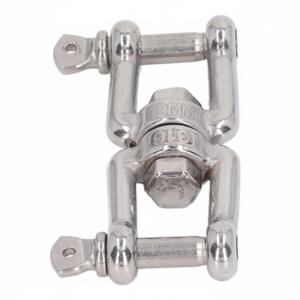 Rustproof Double Jaw Shackle Stainless Steel Anchor Swivel Jaw Boat Application
