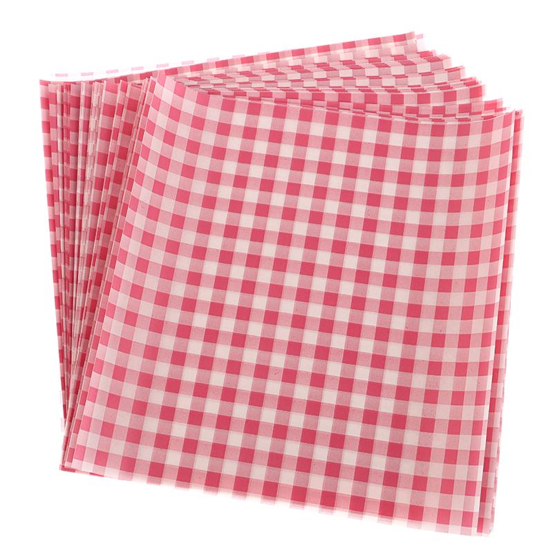 50 шт. пищевая вощеная бумага маслостойкая вощеная бумага хлеб сэндвич бургер картофель фри макароны упаковка кухонный инструмент для выпечки упаковка декор