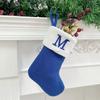 Christmas Stockings Small Embroidered Letter Knitted Xmas Hanging Stocking Decorations Christmas Party Decor