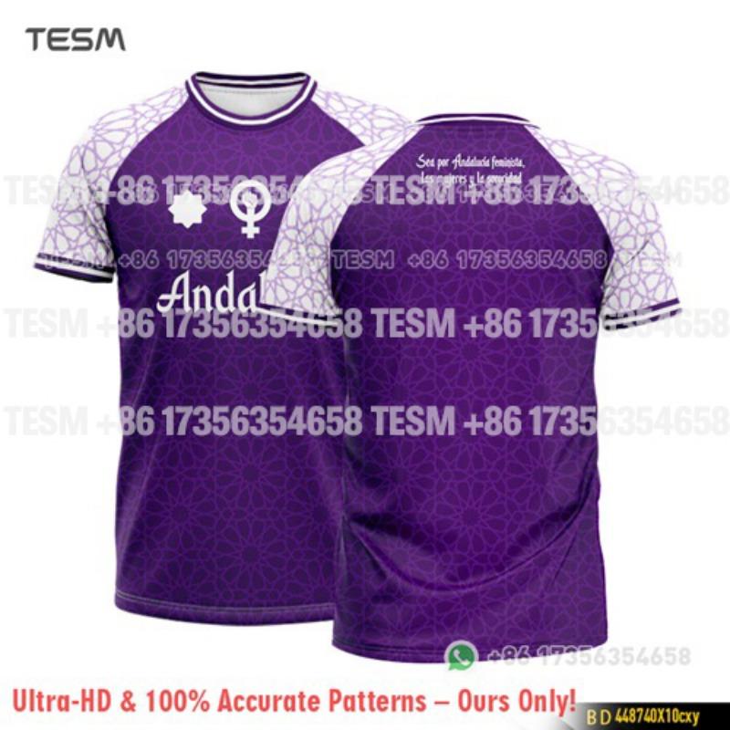 Men Women Breathable Soccer Shirt Spanish Andalusia Regional Fan Commemorative T-shirt 3D Print Sports Training Uniform Gift