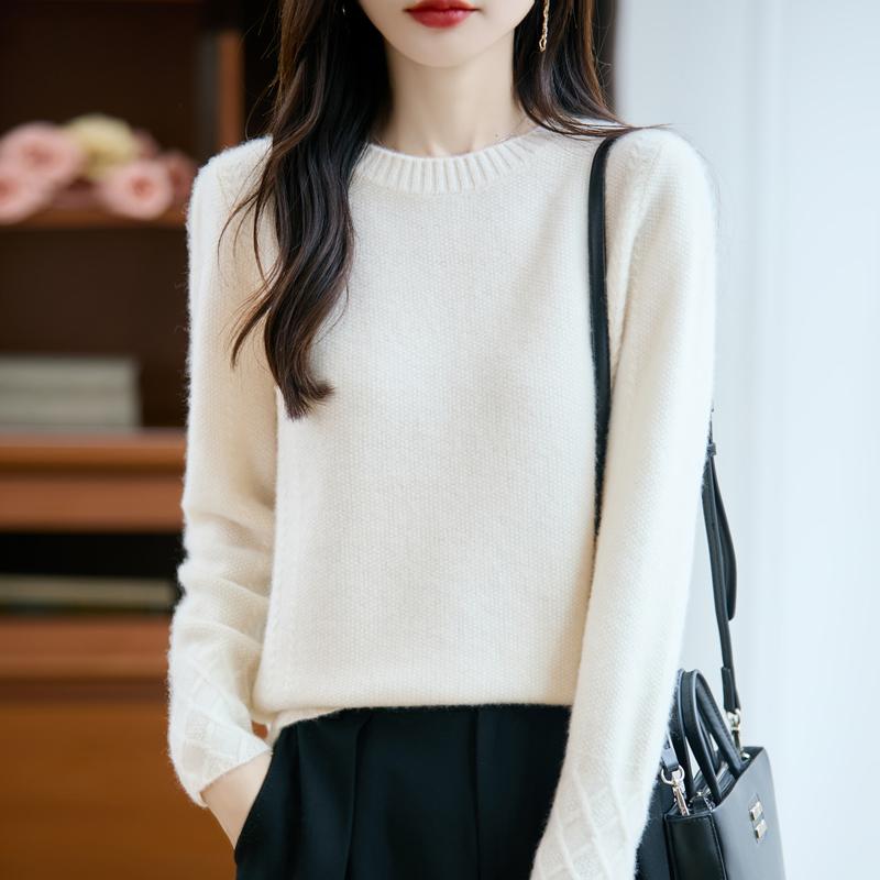 Женский кашемировый свитер Qinghe кашемир 30% кашемир 70% шерсть осенне-зимний пуловер теплый и модный