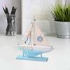 Sailboat Model Nautical Themed Rustic Accents Artwork Home Decor Wooden for Office
