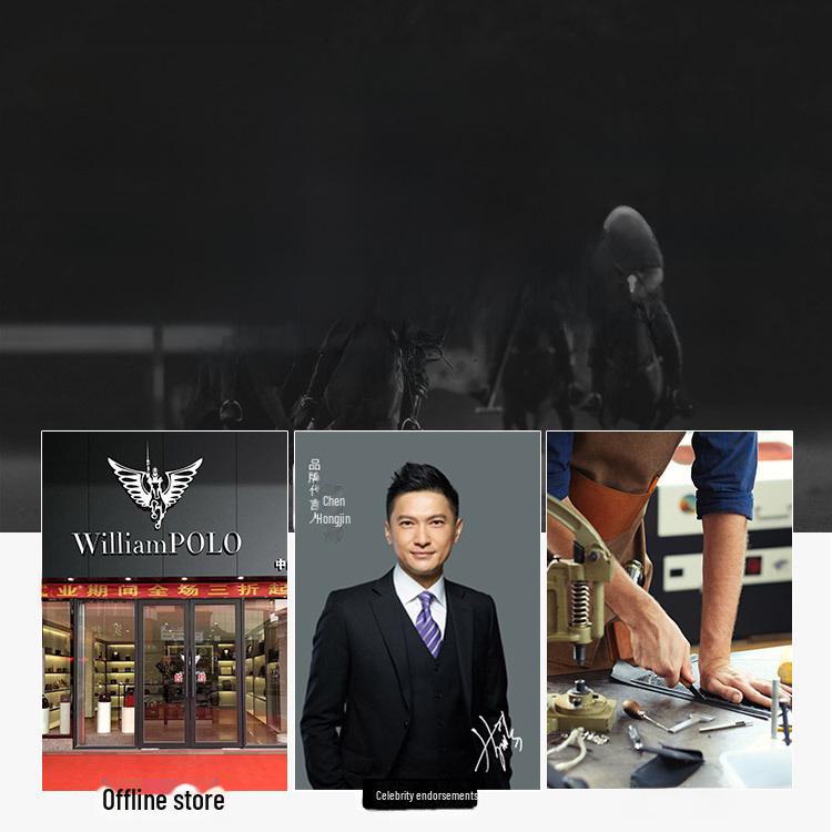 King Paul Genuine Leather Men's Pin Buckle Belt - Premium Cowhide for Business