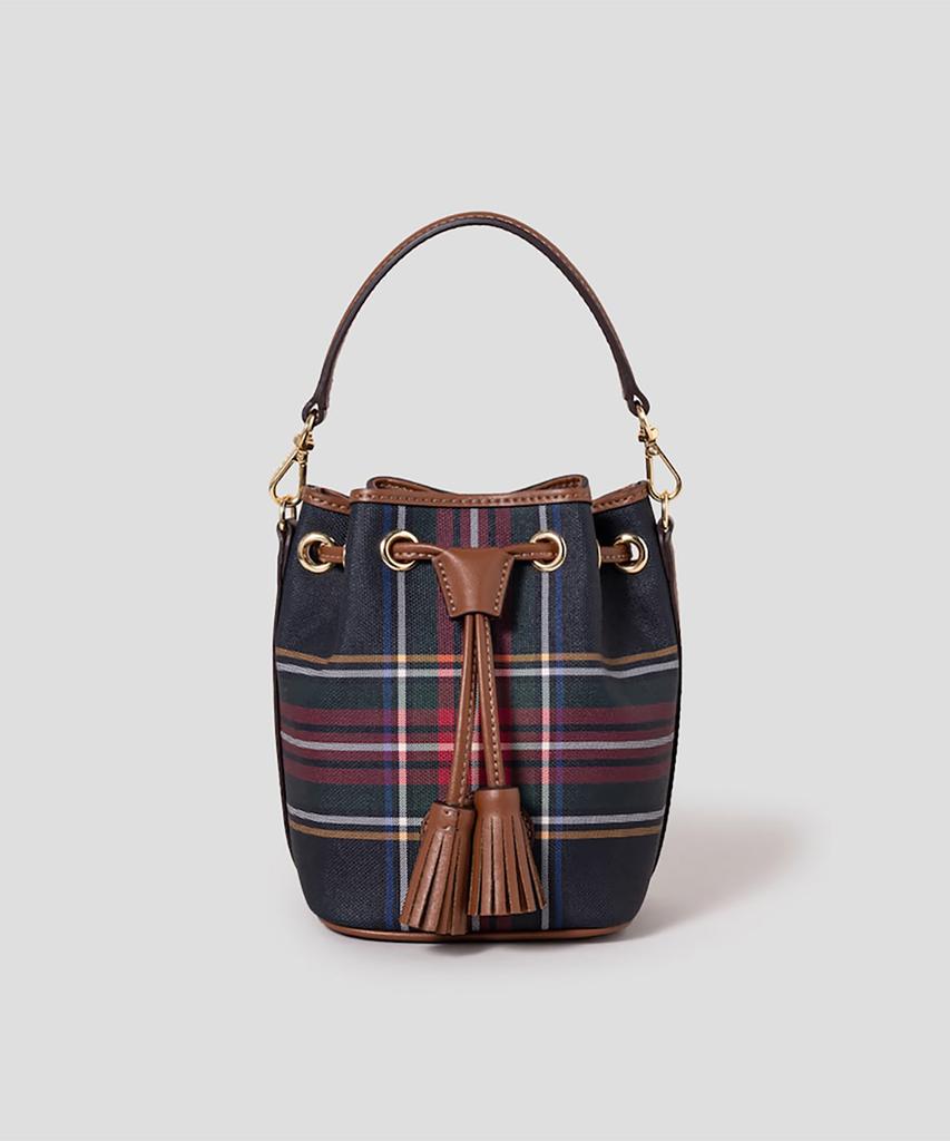 Beanpole Accessory Classic Check Drawstring Bag Navy