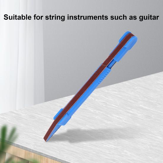 Ручка для полировки ладов Твердая гладкая поверхность Эргономика Ручка для полировки гитары Напильник для обработки ладов