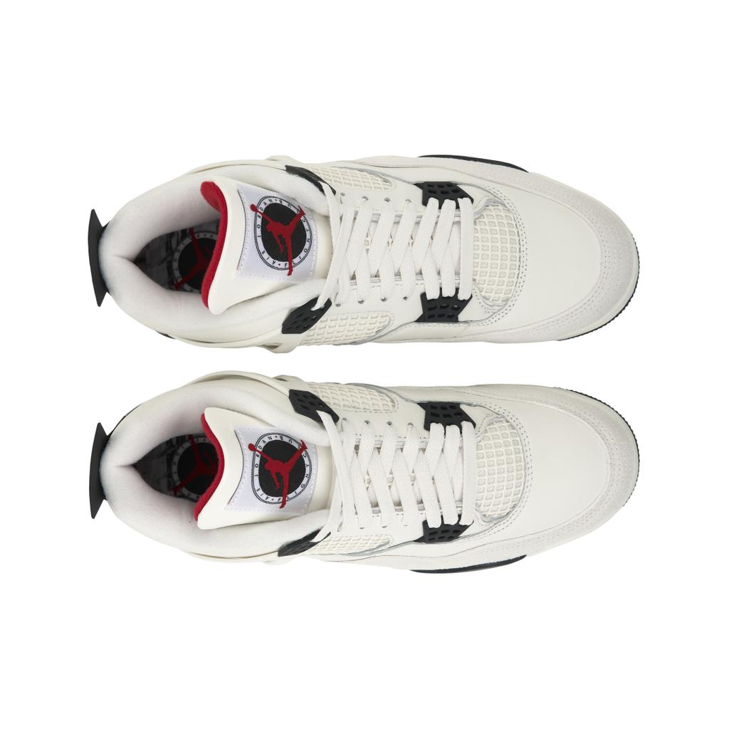 Кроссовки Air Jordan 4 Retro Flight Club для мужчин, белые с черными вставками, модель IM4002-100