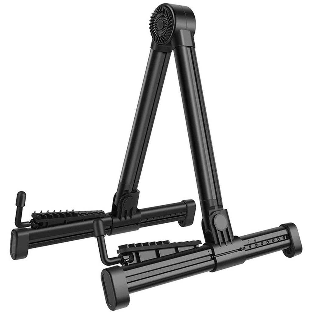 Foldable A Frame Guitar Stand Stable Aluminium Alloy ABS Folk Guitar A Shape Bracket Rack for