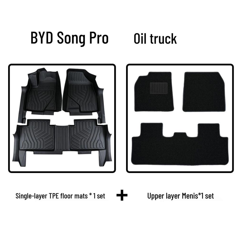 Без запаха ТПЭ Коврики для пола для BYD Song Pro - Экологичные с покрытием порога