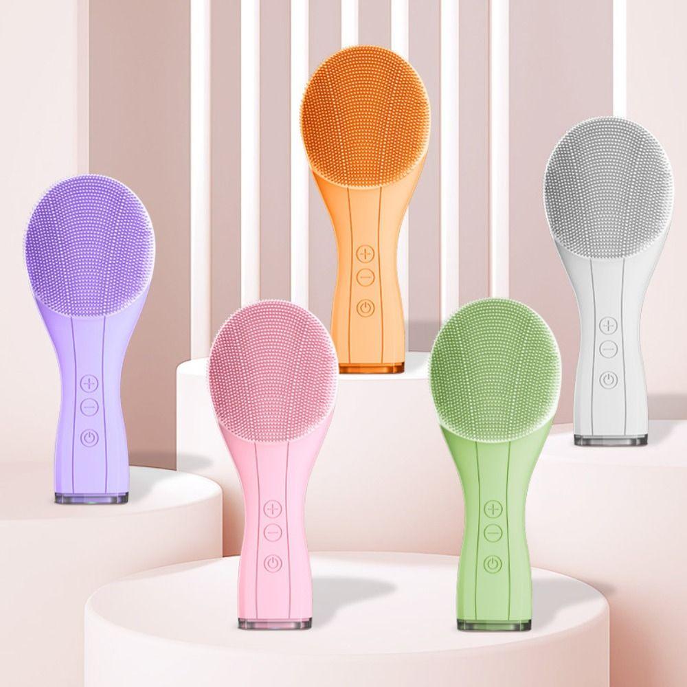 Silicone Facial Cleansing Brush Rechargeable Pore Cleaner New Face Scrubber Women