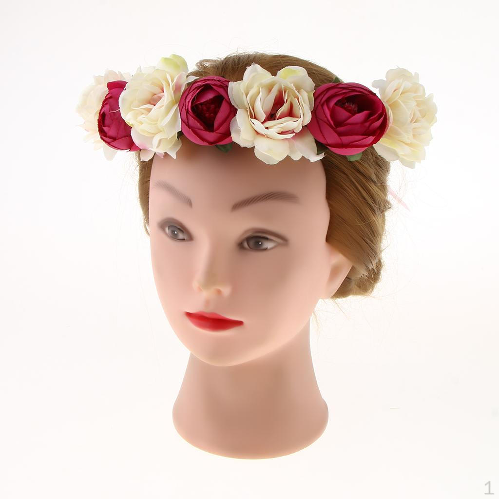 Венок на голову Цветочная повязка Аксессуары Для вечеринки