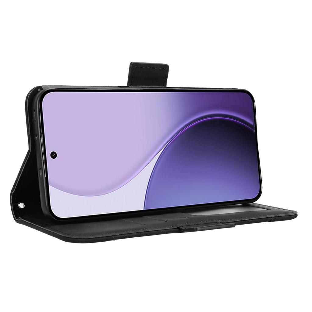 Для Oppo Reno14 5G (Глобальный) Кожаный чехол-кошелек для телефона с несколькими отделениями для карт