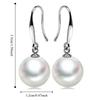 Simulation Freshwater Pearl Drop Earrings Ball Shape Ear Hook Simple Long Earrings  Ear Jewelry