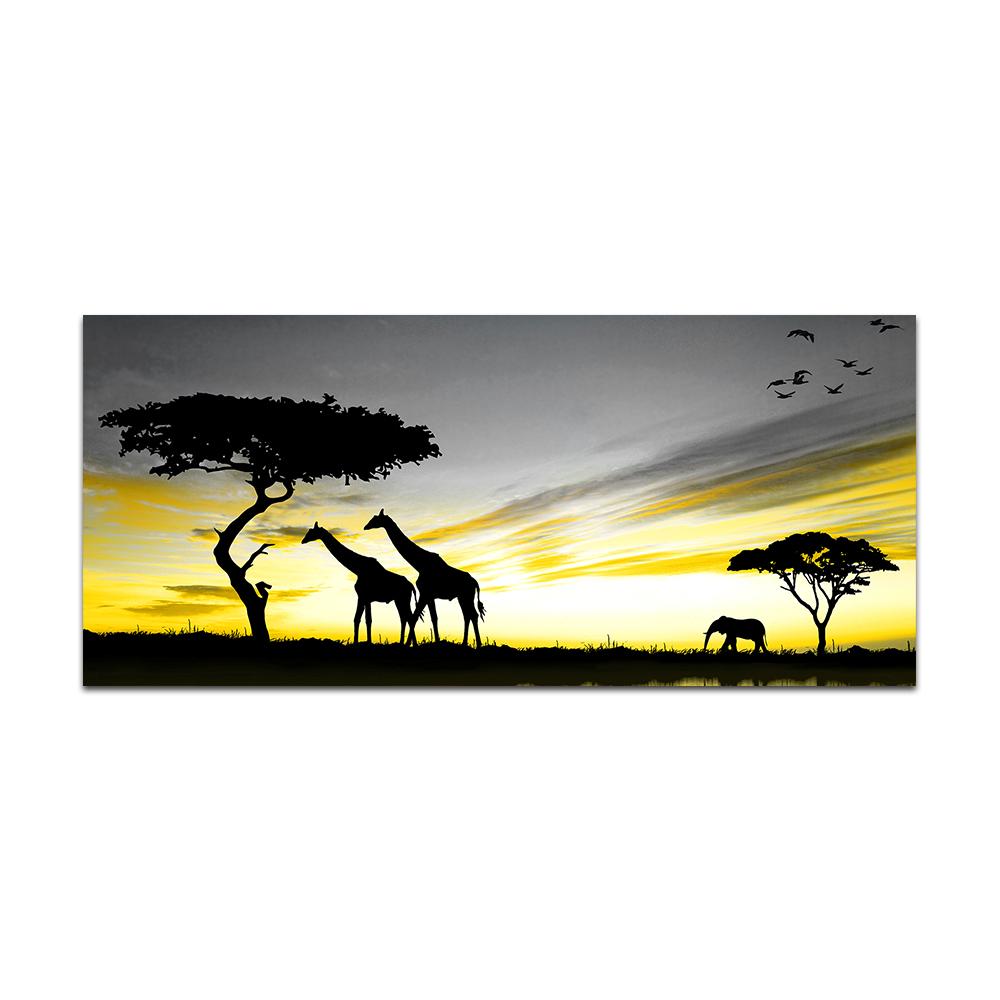 Черно-белое произведение искусства, золотой горный пейзаж, холст, картина, скандинавский постер и принт, настенное искусство, современный декор для гостиной, фото