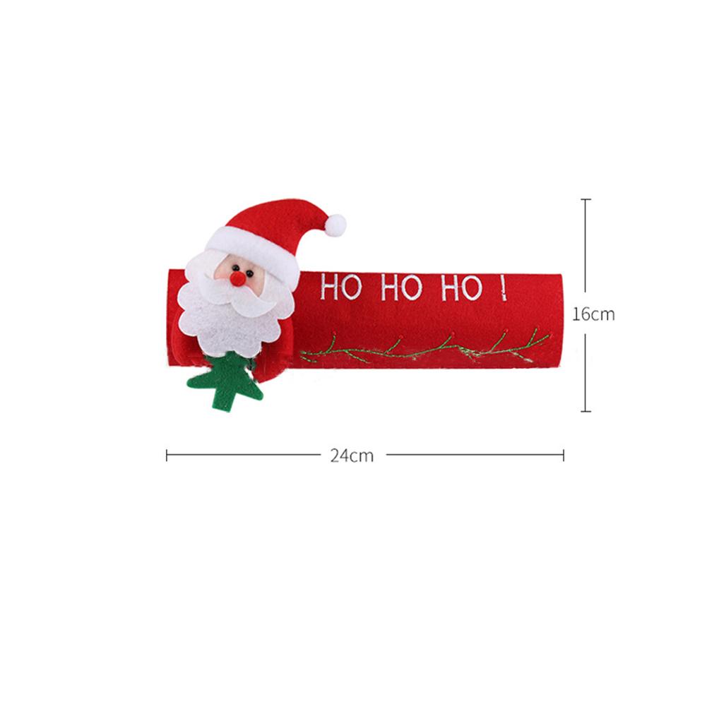 Fridge Handle Covers Microwave Oven Dishwasher Door Handle Cover Xmas Christmas Party Decoration