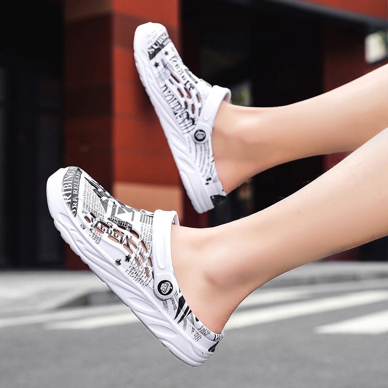 Мужские сандалии Легкие сандалии из ЭВА, повседневные тапочки, летние женские разноцветные туфли для плавания для пляжа