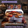 Personalized 3Pcs Bedding SetPaddington Custom Text Duvet Cover Pillowcase Set Bedroom Gift
