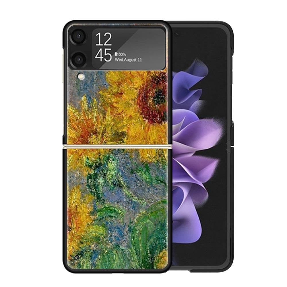 Van Gogh Oil Art Painting Clear Phone Case For Samsung Z Flip 7 6 5 4 3 Galaxy ZFlip7 ZFlip6 ZFlip5 ZFlip4 ZFlip3 5G Print Cover