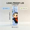 1PC Ladybug Insect Flower Cartoon Print 750ml Color Plastic Sports Water Bottle Leakproof Flip Straw Lid Suitable for Sports Office Home Use