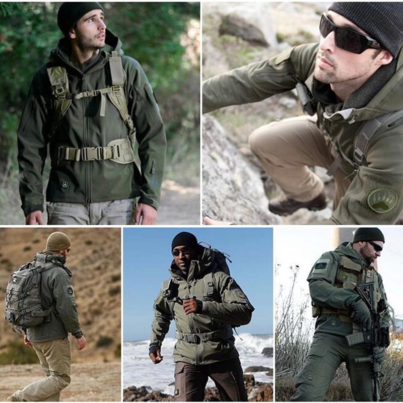 Мужская тактическая камуфляжная ветровка с капюшоном