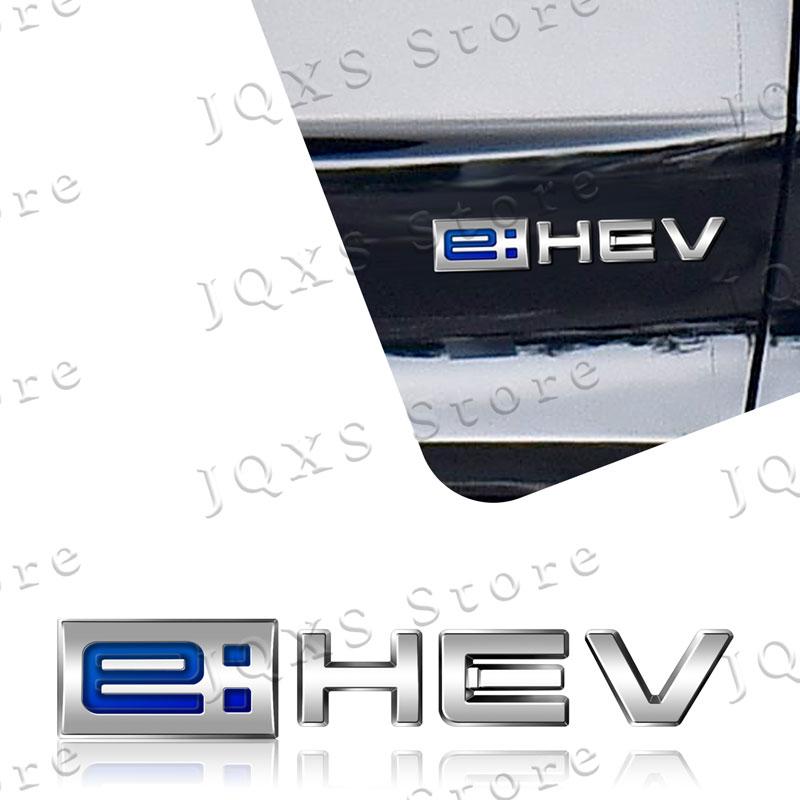 3D ABS Plastic Emblem Car Side Fender Badge Car Rear Trunk Sticker For Honda Odyssey Accord Hybrid e: HEV Logo Accessories