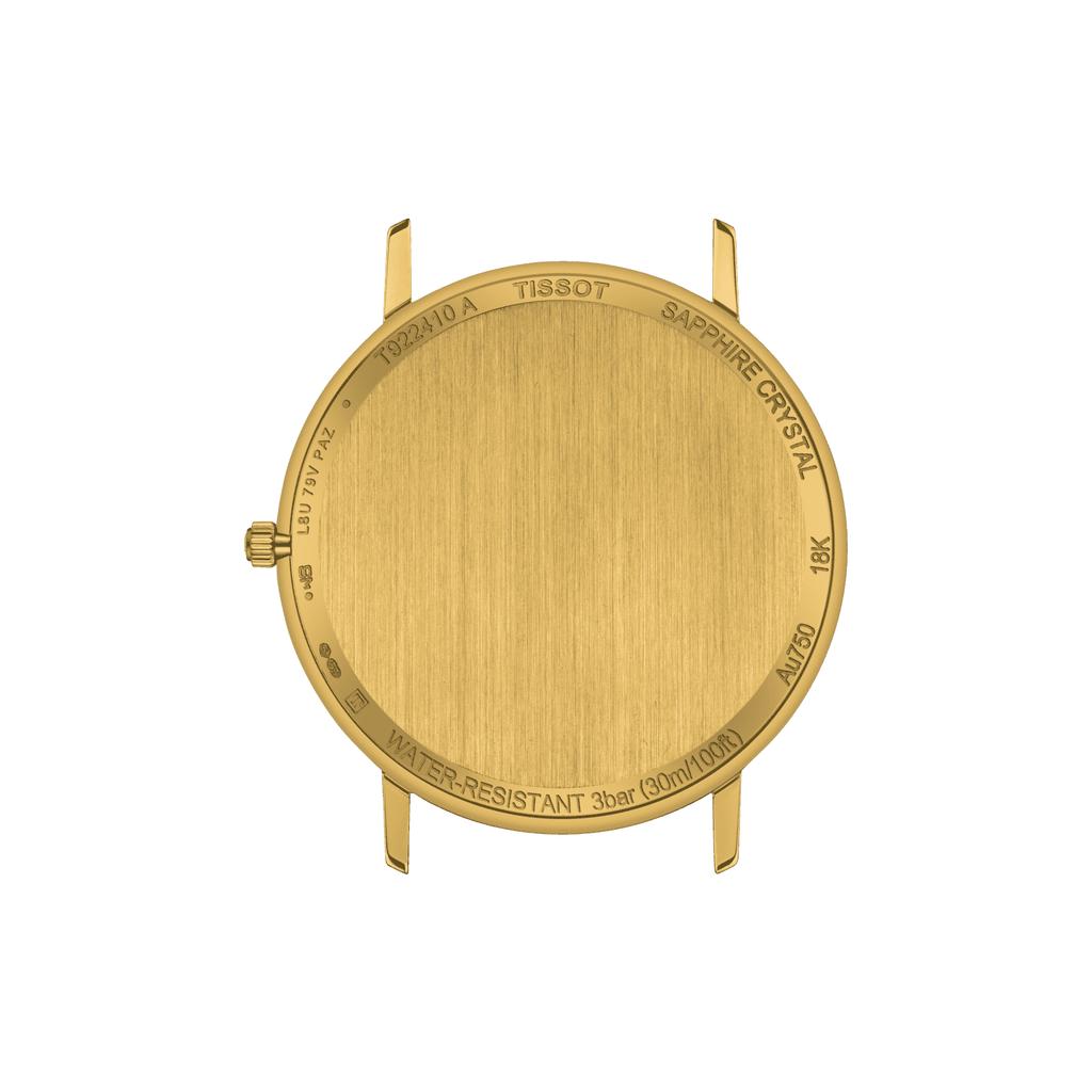 Tissot Мужские модные часы T922.410.16.021.00 с кожаным ремешком и циферблатом цвета шампанского