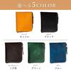 Kameto Bag Manufacturing Genuine Leather Coin Compact Leather Changes Texture Over To the Card Coin Purse Co., Ltd. Men's Purse, (The Time) (Soft