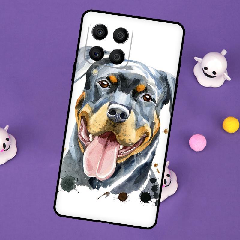Мультяшная накладка с собакой Ротвейлером для Samsung Galaxy M32 M52 M12 M13 M33 M23 M53 M15 M55 M31 M51 M14 M34 M54 M20 Чехол