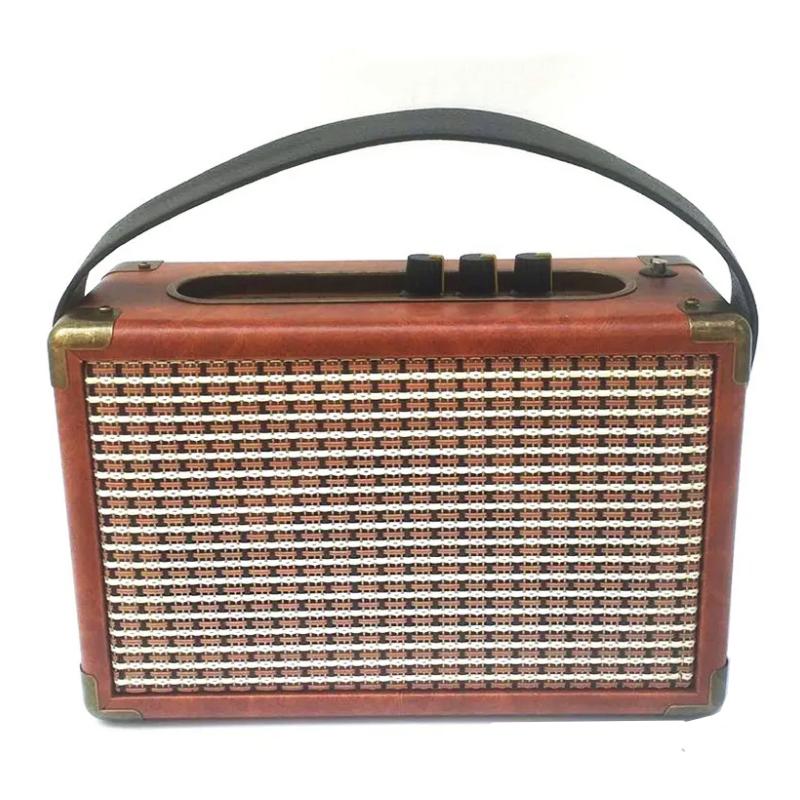 Беспроводные Bluetooth-колонки в стиле ретро, портативные, многофункциональные, FM-радио, уличный, мощный сабвуфер, высококачественный стереозвук