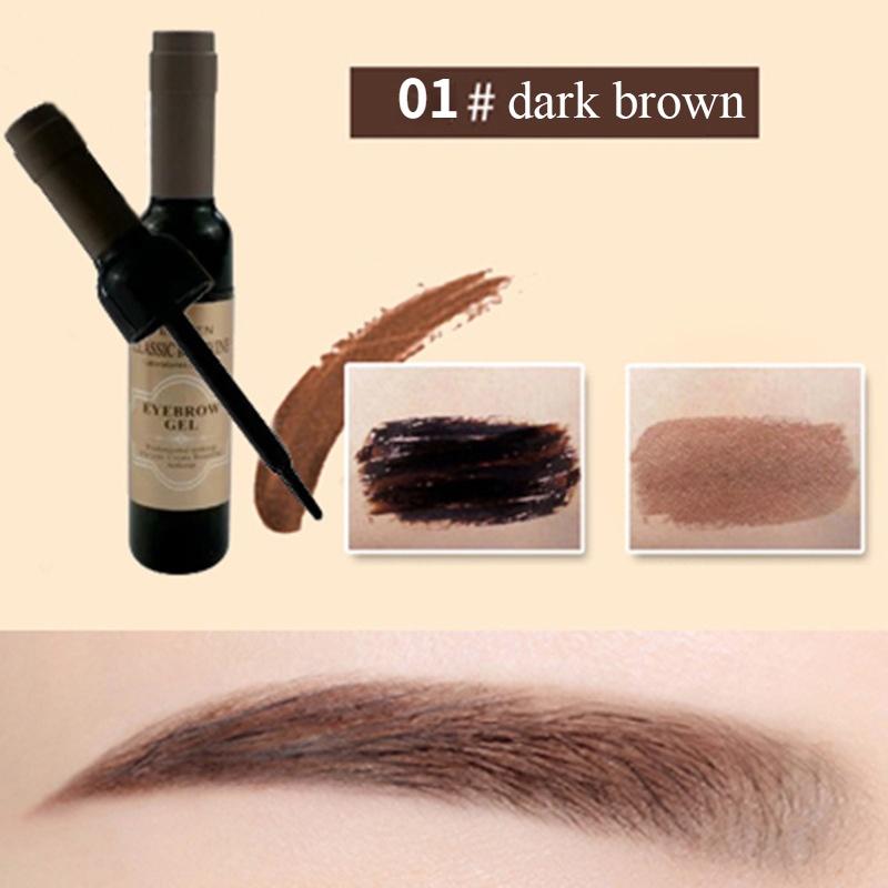 Eyebrow Dye Red Wine Bottle Tear Eyebrow Gel Natural Makeup Waterproof, Perspirant Resistant Long-lasting Non-smudging Natural Student Cosmetics