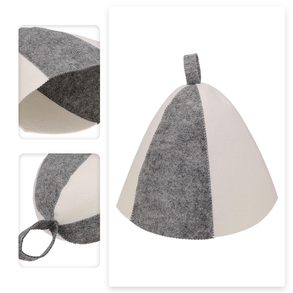 1 шт. Шапка для сауны из войлока согревает, защищает волосы в бане и кожу головы от перегрева, аксессуары для спа-сауны, шапочка для ванной