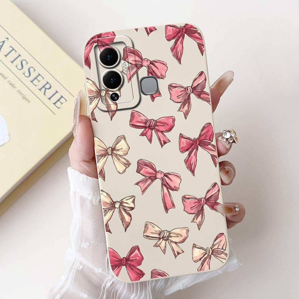 For Infinix Hot 12 Play Case Silicone Cute Fashion Butterfly Love Painted For Cover Inifnix Hot 12 Play Phone Case X6816 X6816C