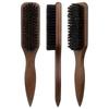 Wooden Handle Barber Styling Bristle Brush Backcombing Back Hair Brush  For Thick/Fine Hair