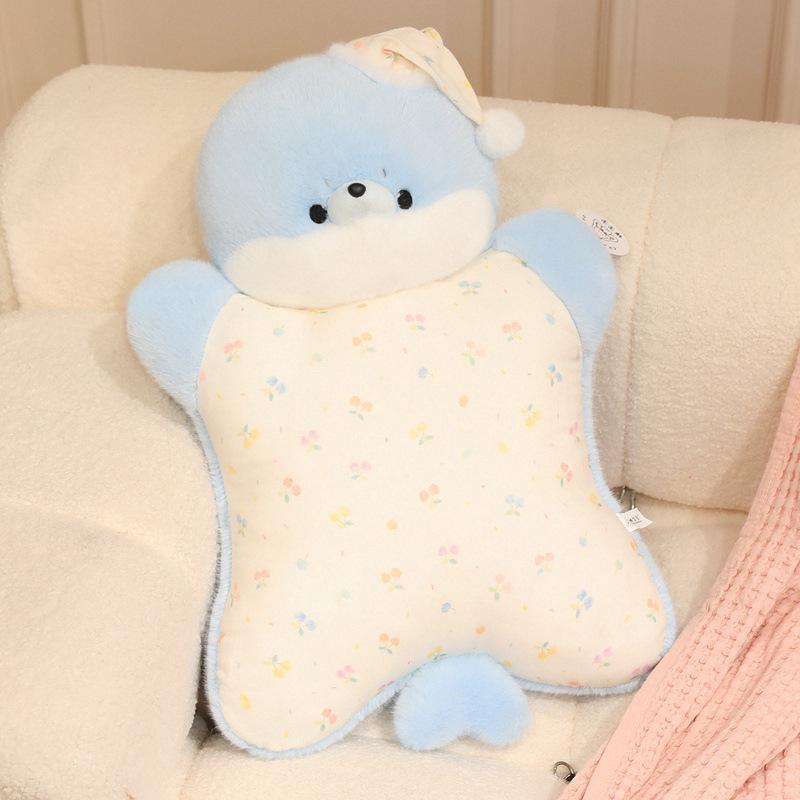 Giant Soothing Animal Plush Hug Pillow - Cute Stress Relief Gift for Girls' Birthdays