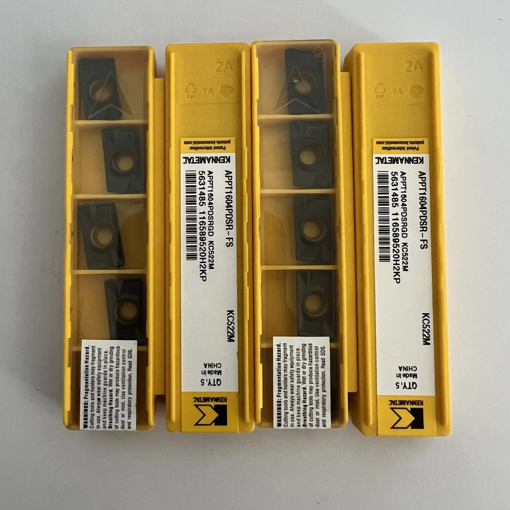 KENNAMETEL / APPT1604PDSR-FS KC522M / Original Carbide Blade 10 Pcs
