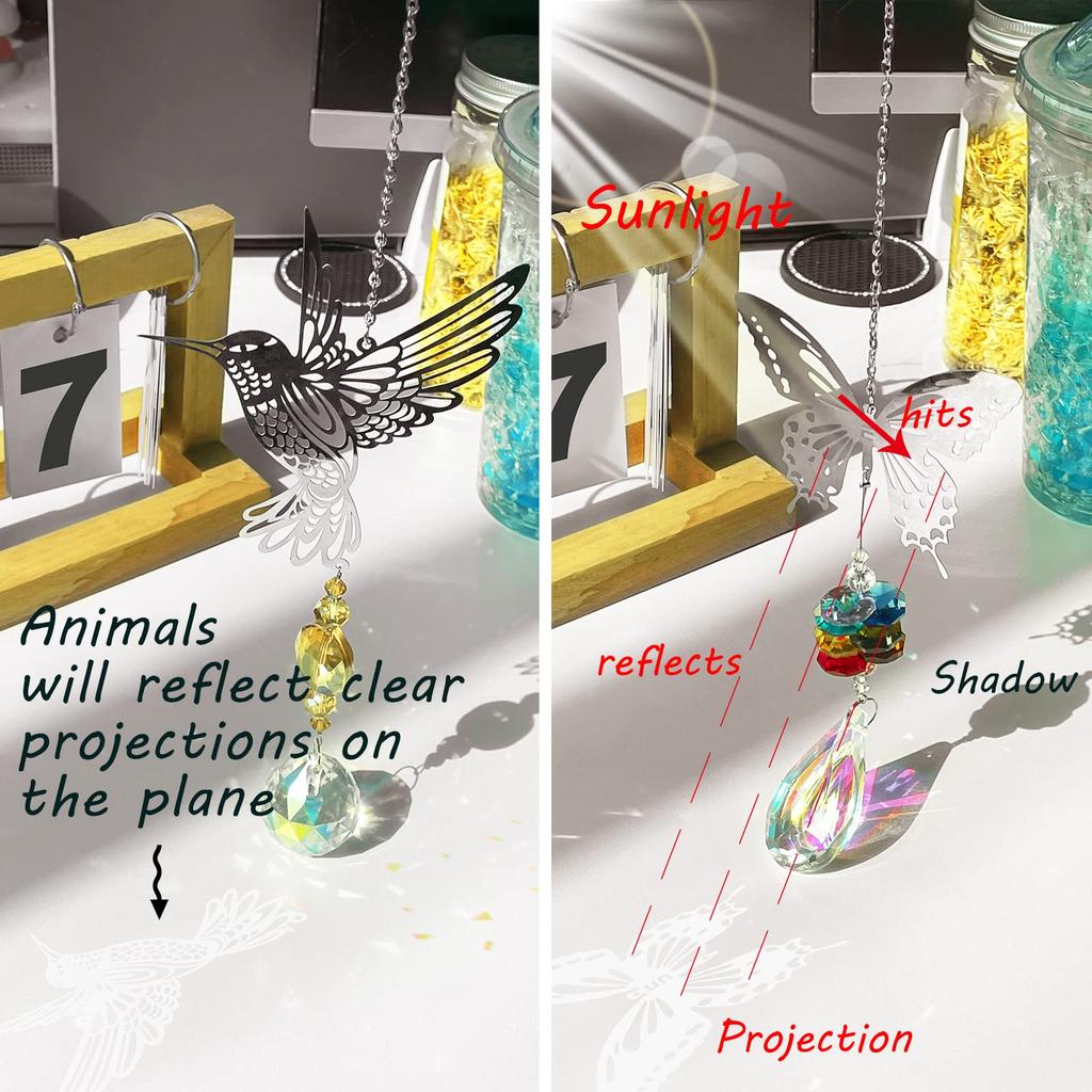 Crystal Suncatchers with Prisms Hanging Window Sun Catcher Decor Indoor Rainbow Maker Ornament Prism Suncatchers Gift