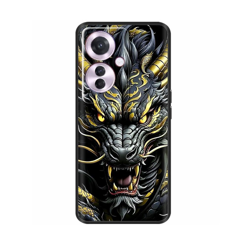 Чехол для OPPO Reno 11F 5G Чехол для Reno 11F Задняя крышка Милые животные Мягкий ТПУ Силиконовый чехол для телефона Для Reno 11 F Reno11f Чехлы