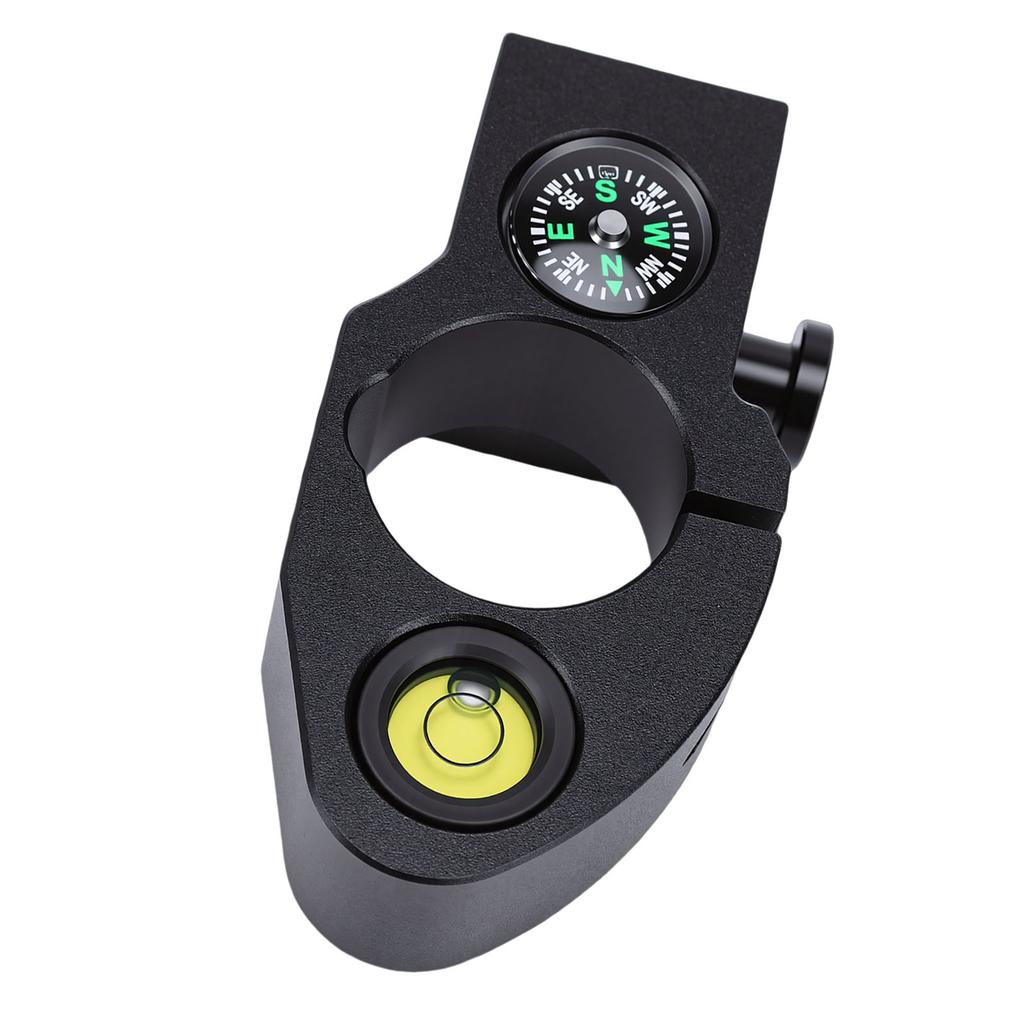 Башенная линейка с интегрированным пузырьковым уровнем для центрирующего стержня, горизонтальная, с компасом, для шеста диаметром 32 мм, портативный измерительный прибор
