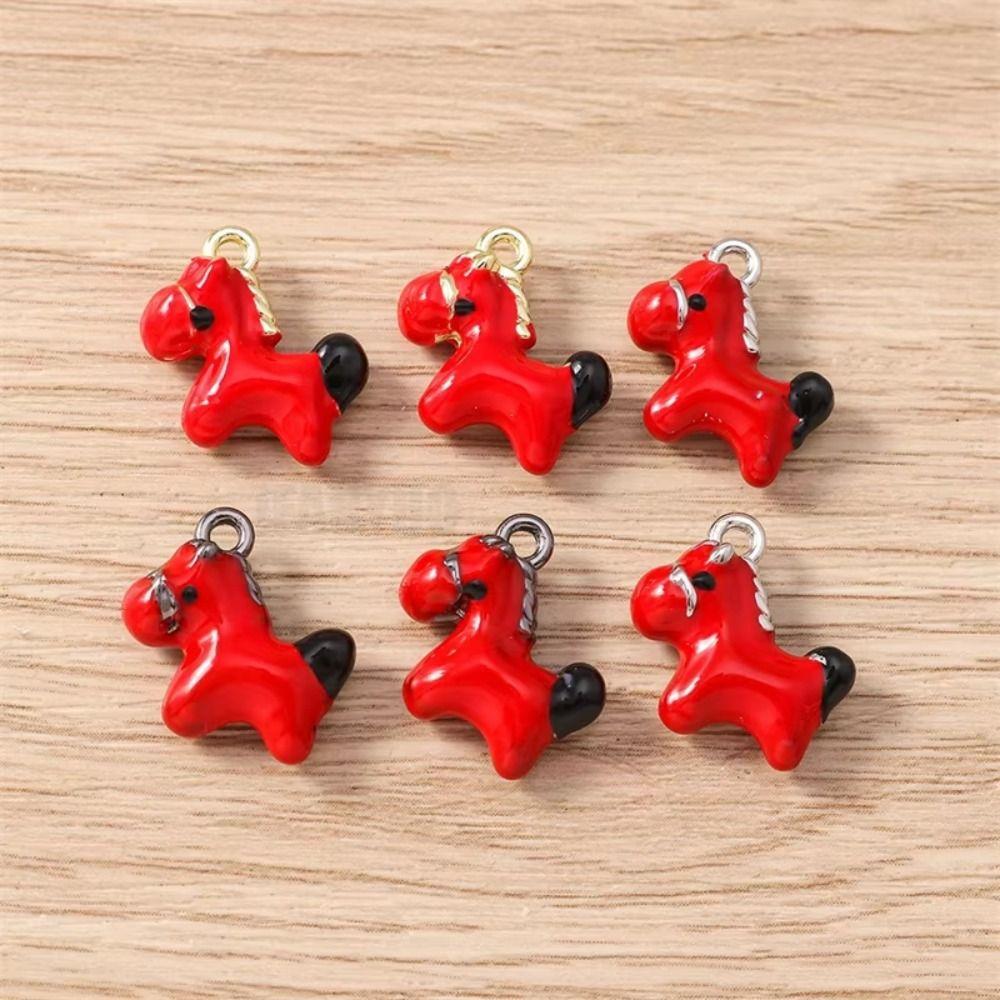 5 Pcs Necklaces Charms Horse Charms Pendants Keychains Parts Little Horse Horse Pendant Accessories Multi-purpose Zinc Alloy