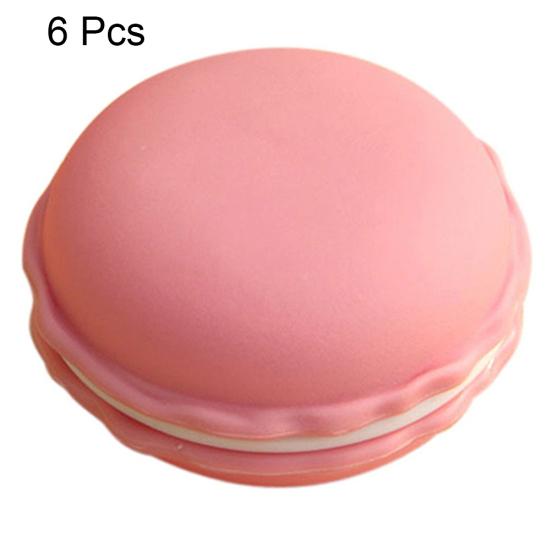 6 шт. милое миндальное печенье ювелирные изделия наушники для хранения таблеток организовать коробку футляр