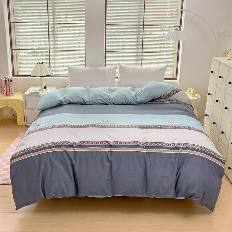 Пододеяльник с абстрактными полосками и волнами, геометрический узор, постельное белье размера «queen-size», 100% хлопок, пододеяльник с застежкой-молнией для детей и взрослых