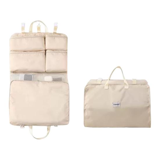 Подвесная сумка-органайзер для упаковки, большая вместимость, 5 отделений, застежка-молния, машинная стирка, расширяемая сумка-органайзер