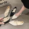 Single Shoes Women's Flat-soled Shallow Mouth 2025 New Soft-soled Shoes Temperament Flat-soled Ladyshoes